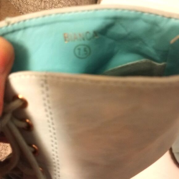 - Love Athena high heel open toe lace up ankle boots - Picture 7 of 10